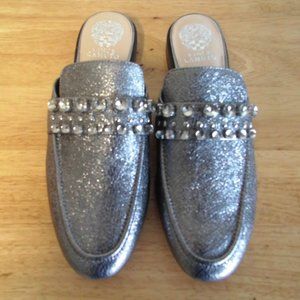 Vince Camuto Sterling Silver Mules